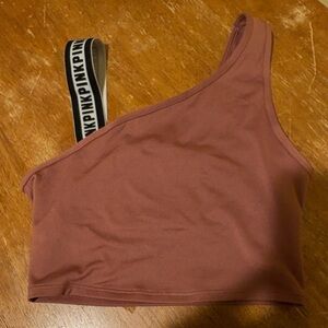 Victoria’s Secret PINK one shoulder sports bra